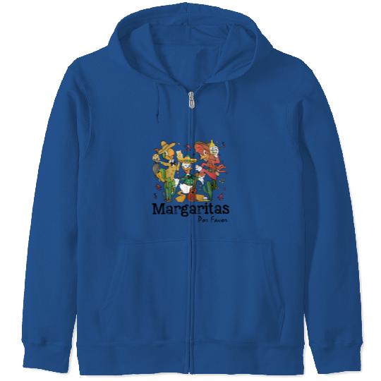 The Three Caballeros Zip Hoodies, Retro Disney Margarita Zip Hoodies, Margaritas Por Favor, Disney Zip Hoodies, Margaritas Epcot Zip Hoodies