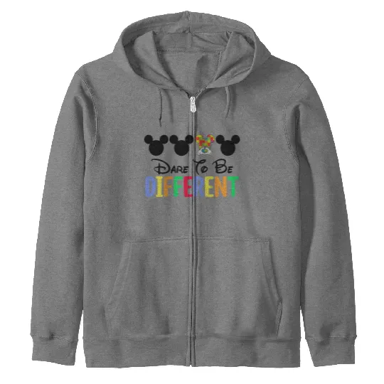 Autism Minnie Mouse Zip Hoodies, Disney Autism Mom Zip Hoodies, Mommy And Me Autism Awareness