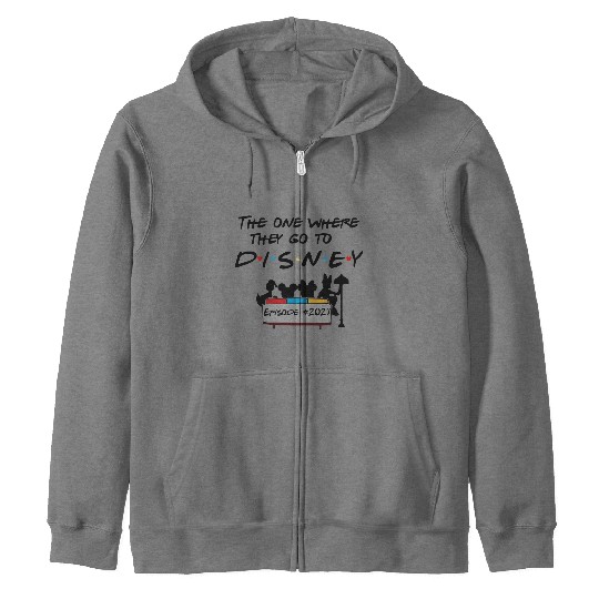 Discover The One Where They Go To Disney Friends Zip Hoodies