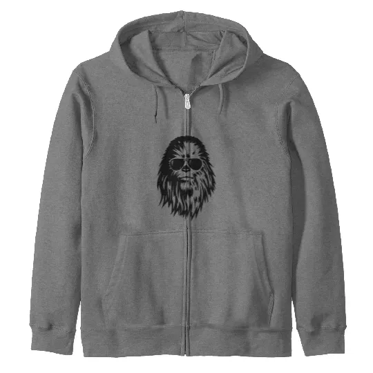 Chewbacca with Sunglasses  Disney Star Wars Adult Unisex Zip Hoodies, Star Wars Gift Idea