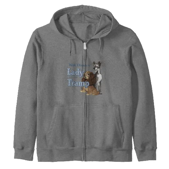 Lady and the Tramp Zip Hoodies, Disney Lady and the Tramp Retro Zip Hoodies