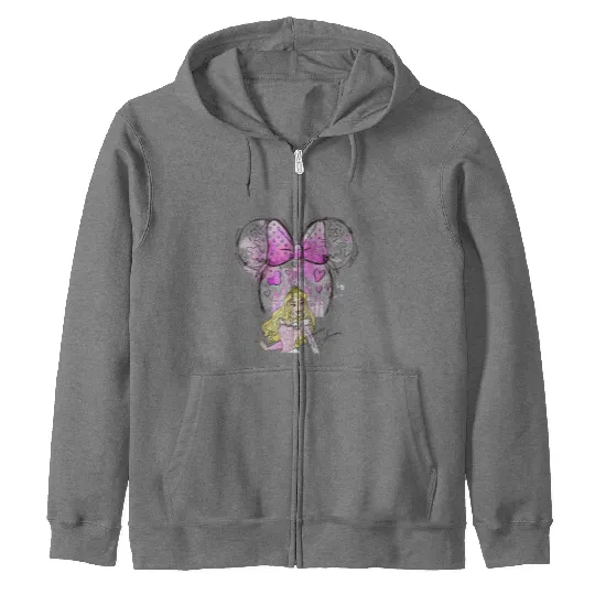 Aurora Princess Zip Hoodies, Disney Princess Zip Hoodies, Watercolor Disney Princess Zip Hoodies