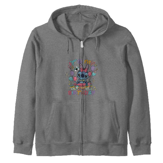 Discover It's My Birthday Zip Hoodies, Stitch Zip Hoodies, Disney Birthday Zip Hoodies, Stitch Party Zip Hoodies, Toddler Disney Zip Hoodies