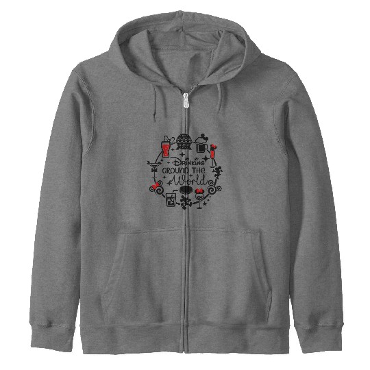 Disney Epcot Around the World, Matching Disney Zip Hoodies, Disney vacation 2022