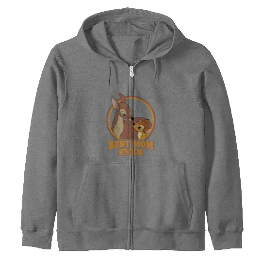 Disney Bambi And Mom Best Mom Ever Zip Hoodies, Mother's Day Gift