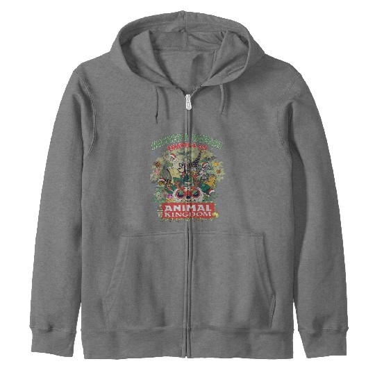 Disney Animal Kingdom Christmas Zip Hoodies, Mickey & friends Safari mode Zip Hoodies, Disney Park Zip Hoodies, Disneyland Christmas Zip Hoodies