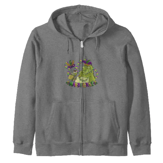 Disney Princess And The Frog Zip Hoodies | Louis And Ray Mardi Gras Zip Hoodies
