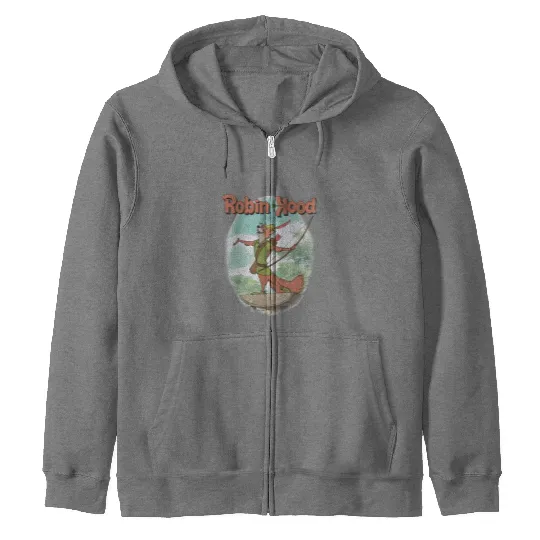 Vintage Robin Hood Zip Hoodies, Robin Hood Disney Zip Hoodies
