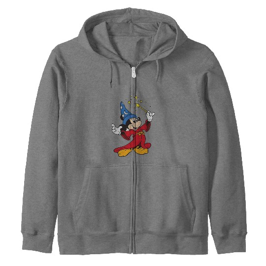 Disney Fantasia Sorcerer Mickey Mouse Magic Wizard  Zip Hoodies, Fantasmic Disney Zip Hoodies