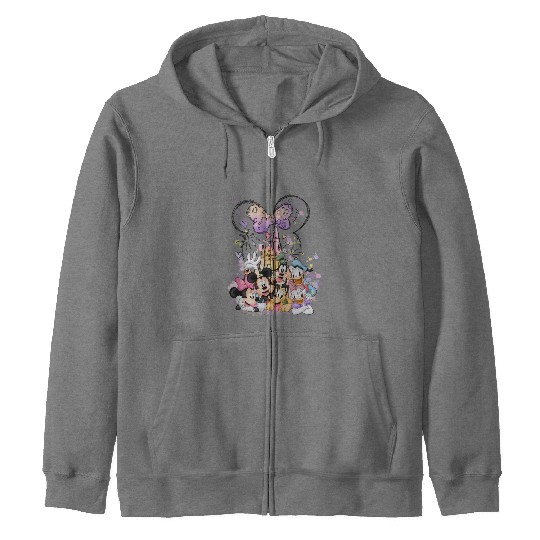 Disney Minnie Castle Zip Hoodies, Disney Characters Zip Hoodies , Minnie Mouse and Friends Zip Hoodies,Minnie Birthday Zip Hoodies