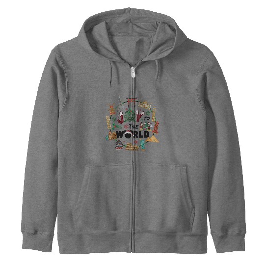 Epcot Christmas Zip Hoodies, Joy to the World, Disney Christmas