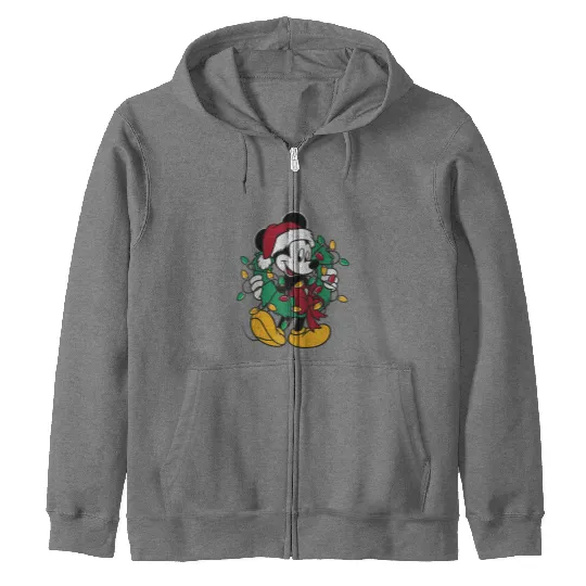 Disney Mickey Mouse Lights Raglan Baseball Zip Hoodies Zip Hoodies