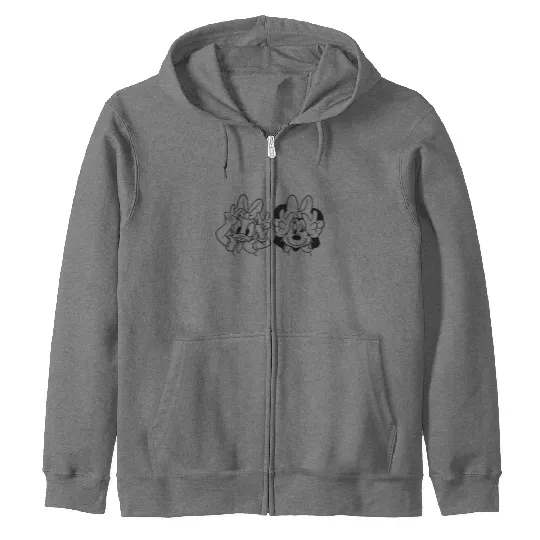 Daisy Duck and Minnie Mouse, Minnie Mouse Zip Hoodies, Family Disney Zip Hoodies