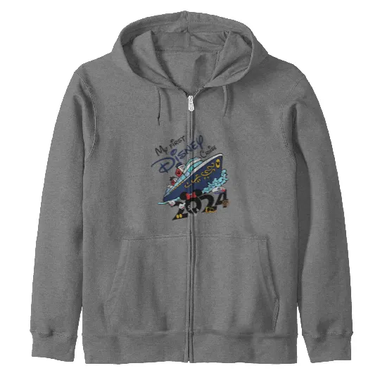 My First Disney Cruise 2024 Zip Hoodies, Disney Family Cruise Zip Hoodies