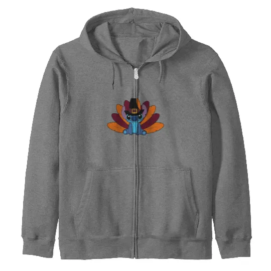 Disney Thanksgiving Turkey Stitch, Disney Stitch Zip Hoodies