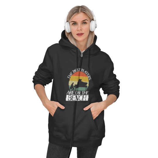 The Players Are On The Bench Pianist Zip Hoodies