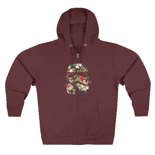 Star Wars Tropical Stormtrooper Floral Zip Hoodie