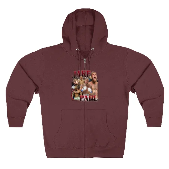 Jake Paul Zip Hoodies Vintage 90s Design Retro Bootleg Gift Fans Zip Hoodies Movie Series Characters Zip Hoodies Homage Classic Graphic Zip Hoodies