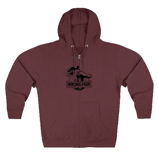 Wrong Park Disneyland Zip Hoodies, Disney Dinosaur Zip Hoodies, Jurassic Park Zip Hoodies