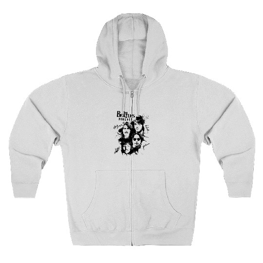 The Beatles Forever Graphic Zip Hoodies, Signature The Beatles Band Zip Hoodies, Rock Band The Beatles Zip Hoodies, The Beatles Fan Gift Zip Hoodies, 90s Vintage