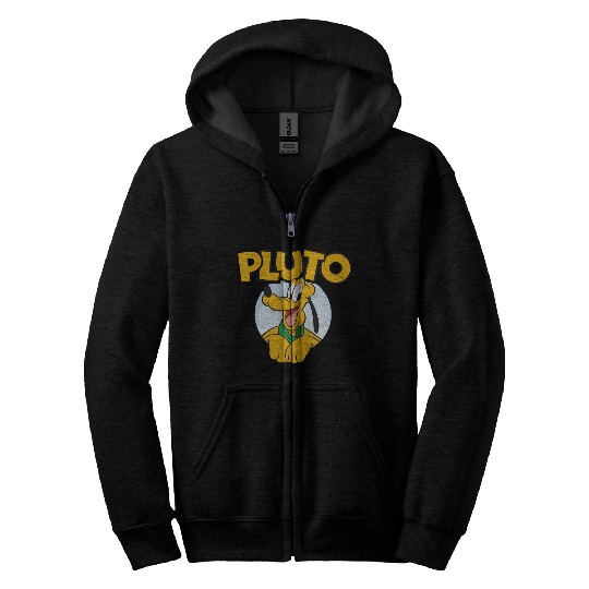 Disney Pluto Zip Hoodies, Disney Characters Zip Hoodies