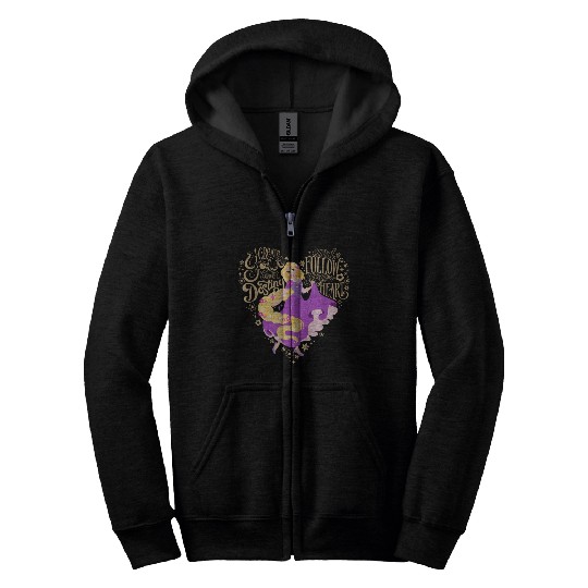 Disney Princess Rapunzel Follow Your Heart 1674 Zip Hoodies