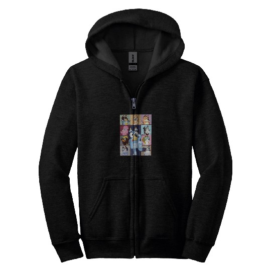 BlueyDad Eras Tour classique Zip Hoodies