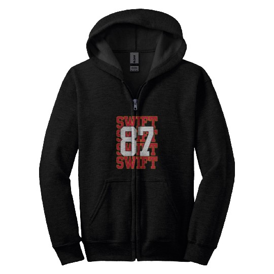 taylorr Swift and Travis Kelce (1) Zip Hoodies