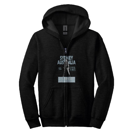 Swift Eras Tour - Sydney, Australia - Light Blue Active Zip Hoodies