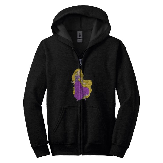 Disney Tangled Princess Rapunzel Zip Hoodies