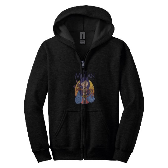 Disney Mulan Classic Mulan & Mushu Poster Zip Hoodies