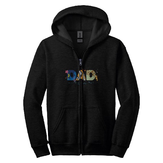 Disneyss And Pixarss Finding Nemo Dad Fathers Day Birthday Zip Hoodies