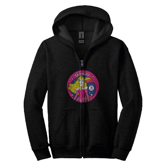 Disney Princess Aurora Zodiac Gemini Zip Hoodies