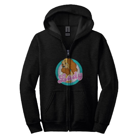 Disneyss Lady Faces Lady And The Tramp Zip Hoodies