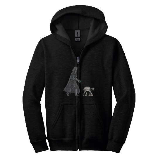 Star Warss Darth Vader At at Walker Disneyss+ Zip Hoodies