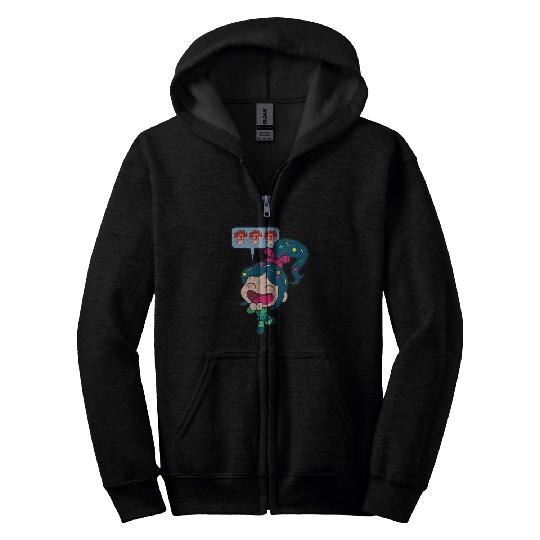 Disney Ralph Breaks the Internet Laughing Vanellope Zip Hoodies