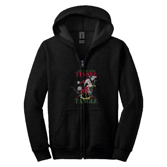Disney Holiday Minnie Tangled Tinsel Zip Hoodies