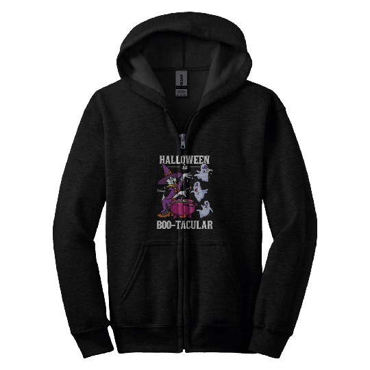 Disneyss Daisy Duck Halloween Is Bootacular Zip Hoodies
