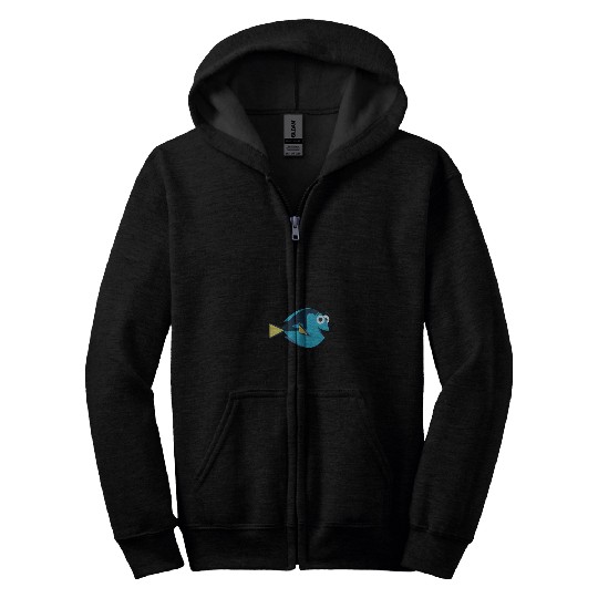 Disneyss Pixars Finding Dory That Fish Cray Dory Line Logo Zip Hoodies