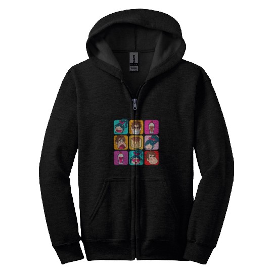 Disney Wreck-It Ralph Vanellope Ralph & Desserts Panels Zip Hoodies