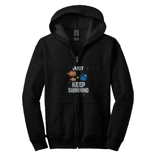 Disneyss Pixars Finding Dory Just Keep Swimming Zip Hoodies