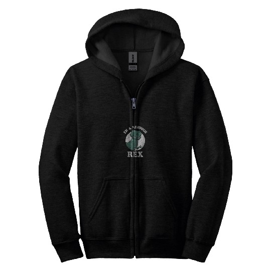 Disneyss Pixars Toy Story I'm A Nervous Rex Dinosaur Zip Hoodies
