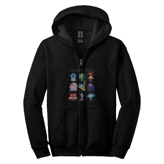 Disney Pixar Inside Out 2 Today I Feel... Emotions Panels Zip Hoodies