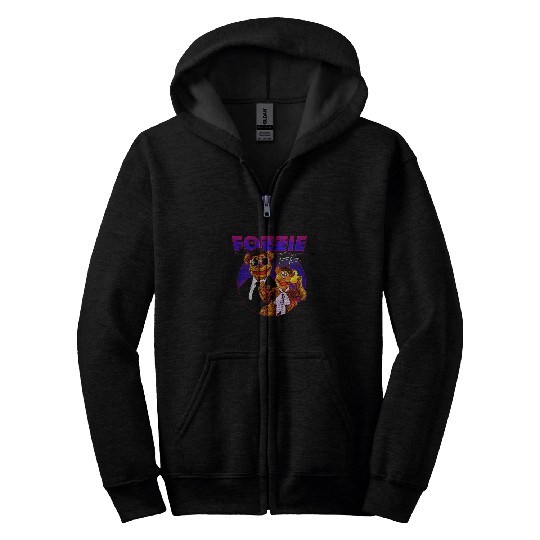 Disney The Muppets Fozzie Bear Gradient Neon Cir Zip Hoodies