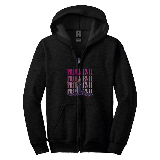 Disney Villains - Maleficent Truly Evil Stacked Zip Hoodies