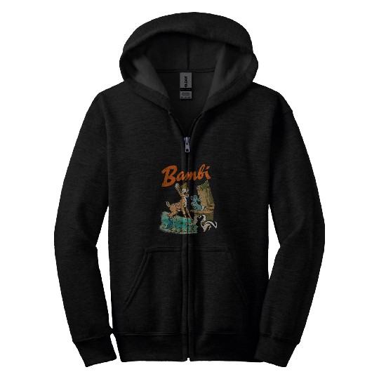 Disney Bambi  Group Poster Zip Hoodies