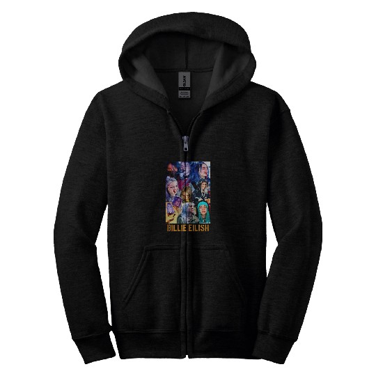 Billie Eilish Eras Tour Racerback Zip Hoodies