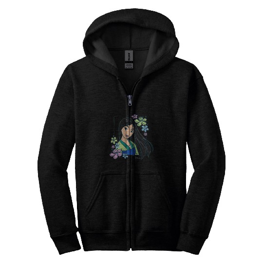 Disney Princess - Mulan Flowers Zip Hoodies