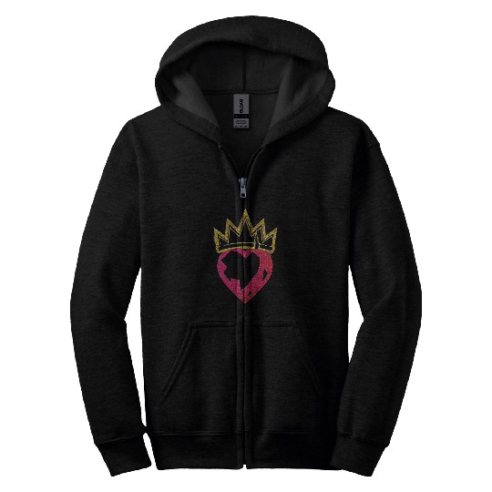 Disney Descendants 2 Evie Heart Crown Zip Hoodies