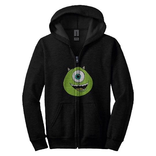 Disneyss And Pixarss Monsters Inc Mike Big Faces Costume Zip Hoodies